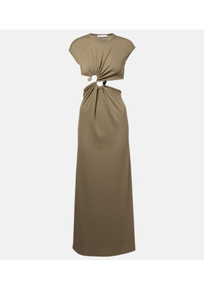 Christopher Esber S-Buckle embellished maxi dress