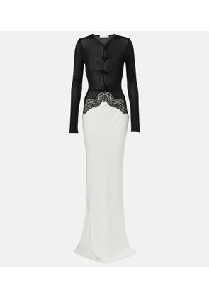 Christopher Esber Lace-trimmed maxi dress