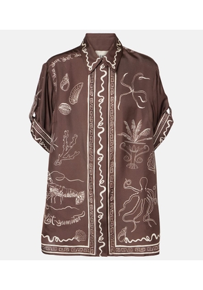 Alemais Sammy printed silk shirt