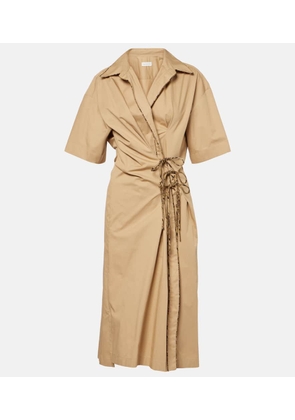 Dries Van Noten Cotton wrap dress