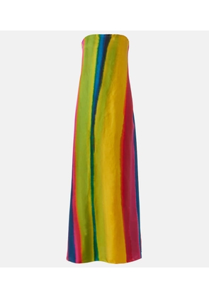 Christopher Esber Aura striped silk satin maxi dress