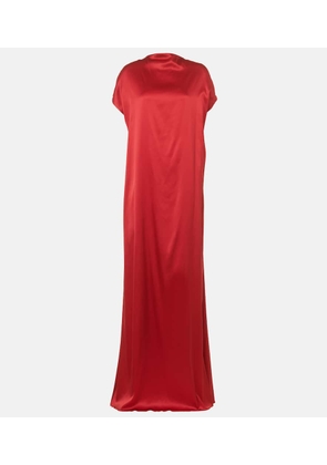 Dries Van Noten Silk-blend satin gown