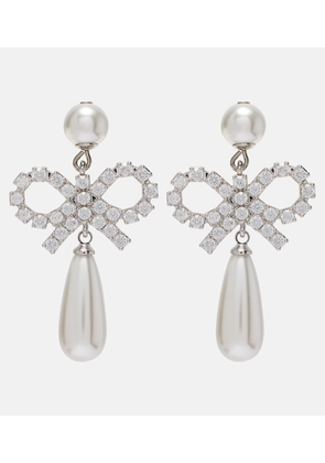 Self-Portrait Faux pearl drop earrings