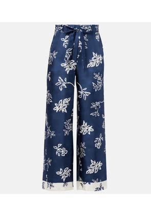 'S Max Mara Cinzia high-rise silk wide-leg pants