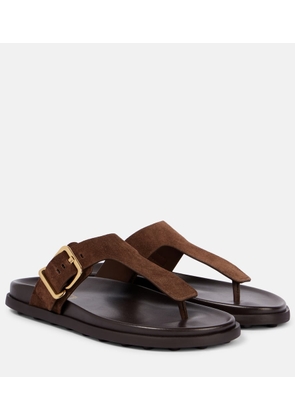 Tod's Suede thong sandals