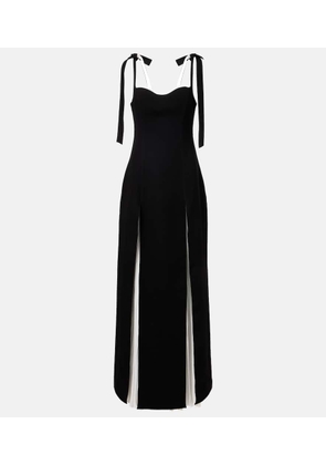 Marmar Halim Silk-blend crepe gown