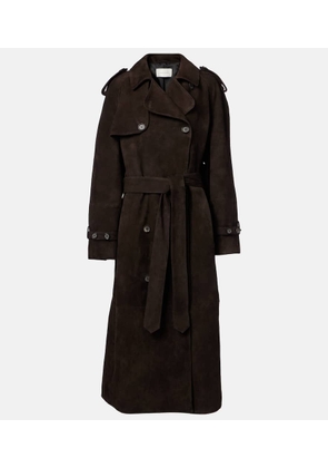 Magda Butrym Double-breasted suede trench coat