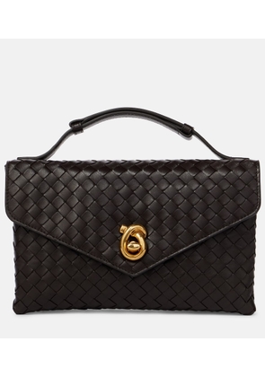 Bottega Veneta Knot Lock Intrecciato leather crossbody bag