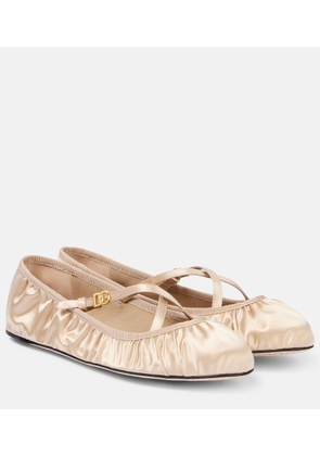 Dolce&Gabbana Vally satin ballet flats