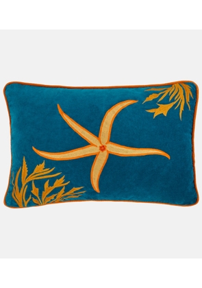 Les-Ottomans Starfish embroidered cushion
