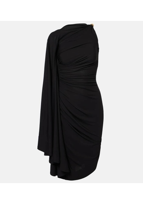 Bottega Veneta Embellished draped jersey midi dress