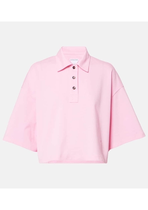 Bottega Veneta Cropped cotton polo shirt