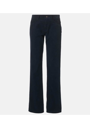 The Row Carlyl cotton corduroy slim pants