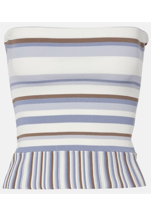 Faithfull Citara striped cotton-blend tube top