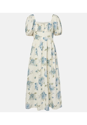Faithfull Dalia floral linen midi dress