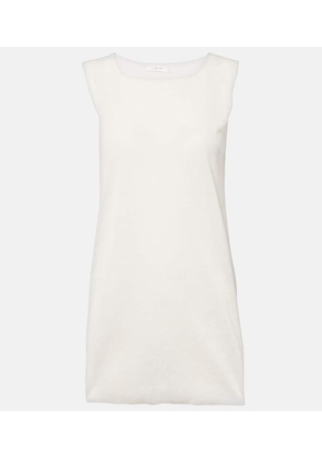 The Row Jaylen linen and cotton-blend top