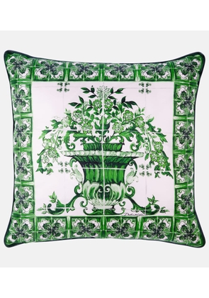 Dolce&Gabbana Casa Small printed silk twill cushion