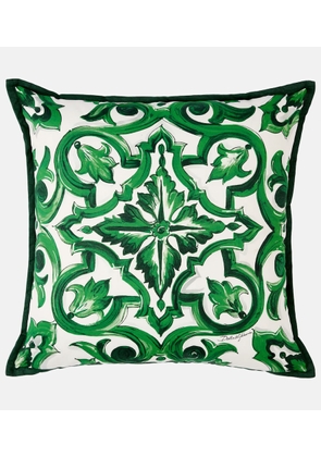 Dolce&Gabbana Casa Small silk canvas cushion