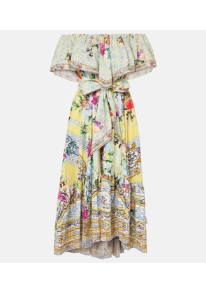 Camilla Flor Fantastica floral cotton midi dress