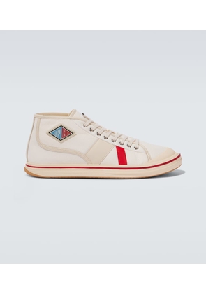 Bottega Veneta Eliot leather-trimmed canvas sneakers