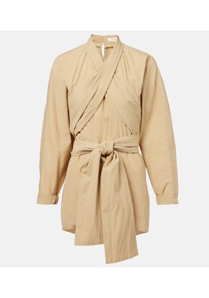 Lemaire Belted cotton top