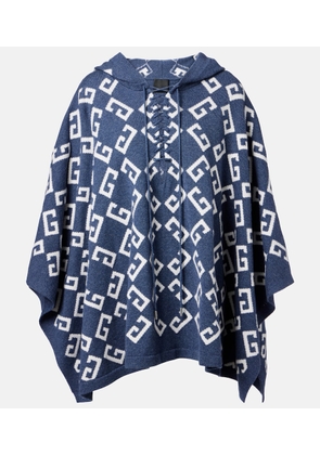 Givenchy Monogram 72 jacquard poncho