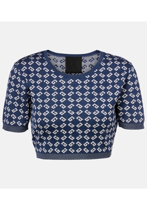 Givenchy Monogram 72 jacquard crop top