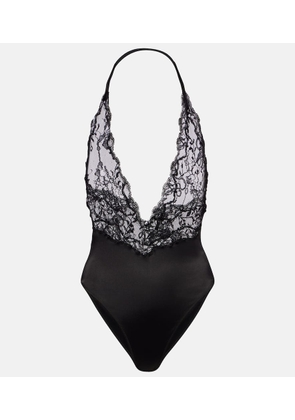 Givenchy Lace and jersey bodysuit