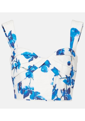 Rebecca Vallance Orchid Blues floral top