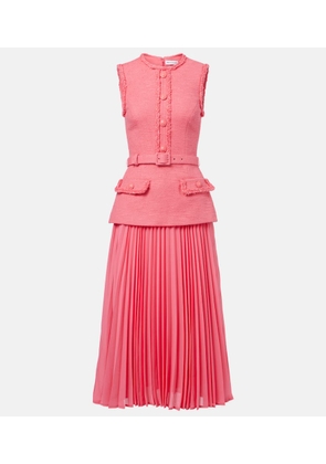 Rebecca Vallance Montana crepe and georgette midi dress