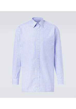 Charvet Checked cotton poplin shirt