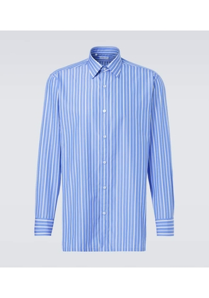 Charvet Striped cotton poplin shirt