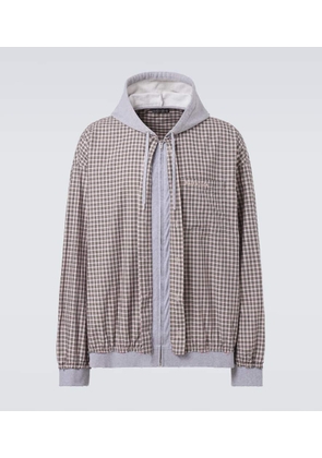 Balenciaga Checked cotton poplin jacket