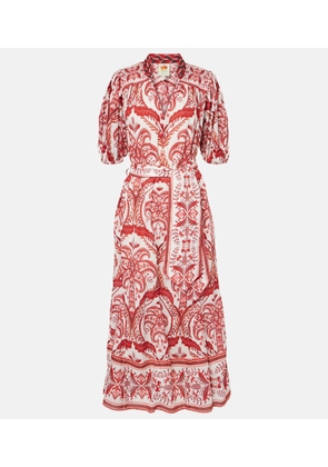 Farm Rio Tropical Cameo paisley cotton maxi dress