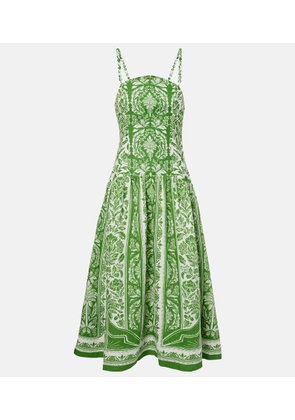 Farm Rio Floral cotton maxi dress