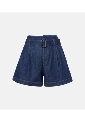 Frame The Paper Bag belted denim shorts