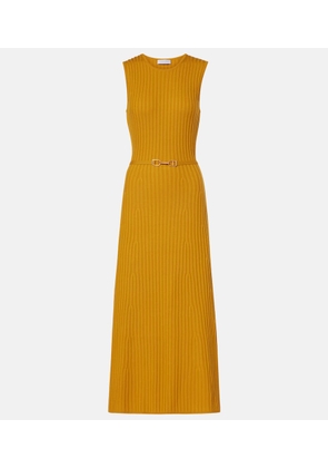 Gabriela Hearst Ribbed-knit wool and cashmere maxi dress