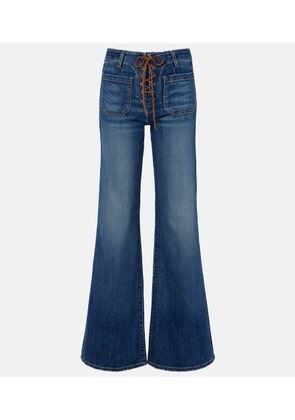 Nili Lotan Florence mid-rise flared jeans