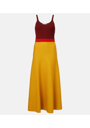 Gabriela Hearst Flaminius colorblocked wool maxi dress