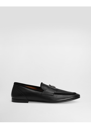 Dolce & Gabbana Calfskin Loafers - Man Driver Shoes And Loafers Black 41