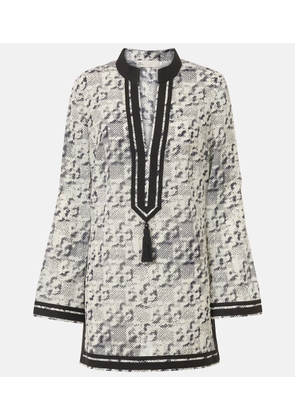 Tory Burch Printed silk and cotton tunic