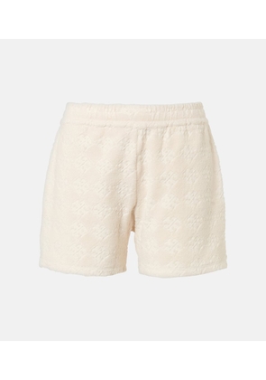 Tory Burch Jacquard cotton-blend terry shorts
