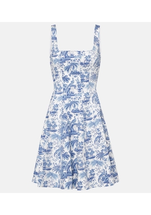 Staud Wells floral cotton minidress