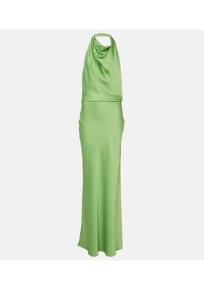 Simkhai Reannon draped satin gown