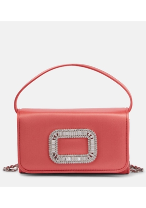 Roger Vivier Pilgrim Micro satin clutch