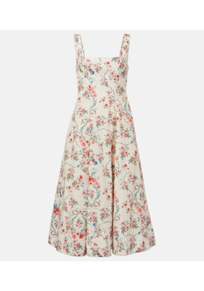 Agua by Agua Bendita Pistilo Mosqueta cotton midi dress