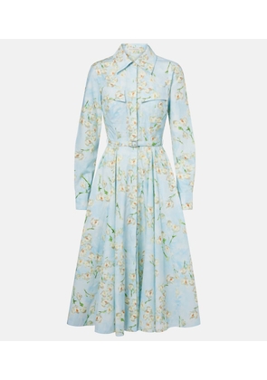 Emilia Wickstead Floral cotton poplin shirt dress