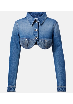 Jean Paul Gaultier Cropped denim jacket