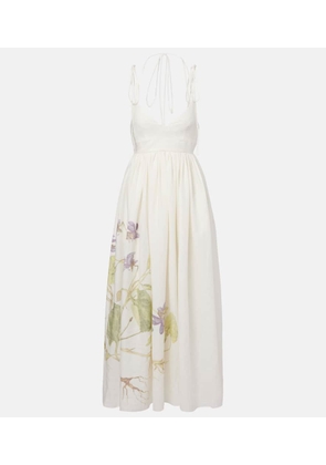 Erdem Floral linen maxi dress