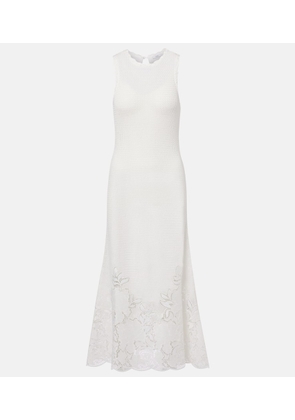 Erdem Open-knit cotton maxi dress